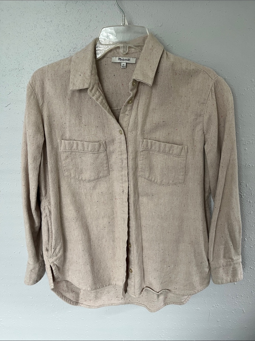 Madewell Natural-Tone Relaxed Button Front Shirt